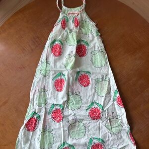 Girls Fruit Print Maxi Dress